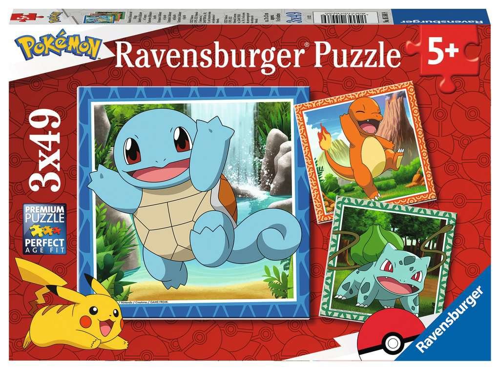 Puzzle Pokemon 3x49pzs