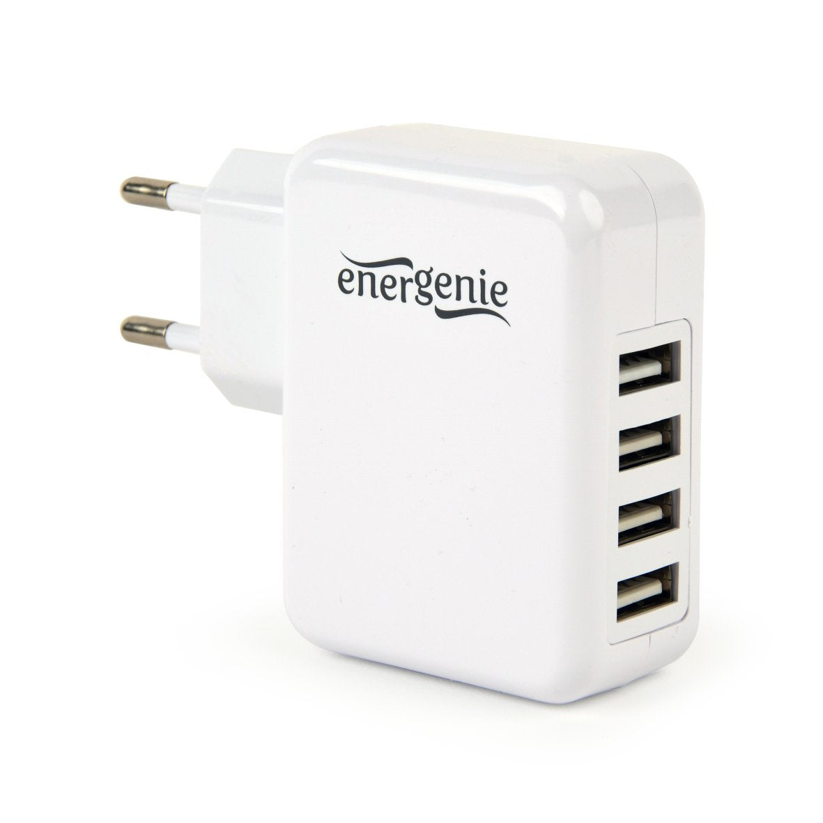 Gembird Cargador Usb Universal, 3.1 A, 4 Puertos Blanco