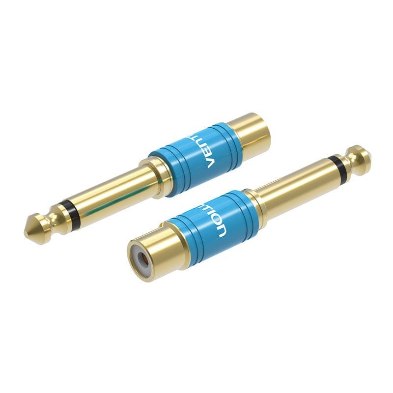 Adaptador Jack Vention Vdd-C03 Rca Hembra Jack 6.5 Macho Azul