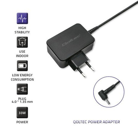 EAN 5901878523927 - Qoltec 52392 cargador de dispositivo móvil Portátil Negro Corriente alterna Interior imagen 4