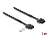 Delock Lwl Pof Kunststoff Servo Anschlusscable Stecker Zu Stecker Durchmesser 6,0 Mm 1 M Schwarz
