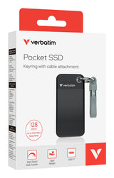Verbatim Pocket Ssd        128bg Black/Grey Usb 3.2 Gen 2   32432