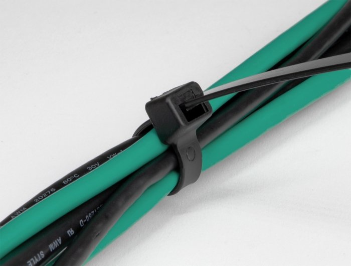 Delock 19562 Sujetacables Resistente A Los Rayos Uv La 610 X An 9,0 Mm Negro, 10 Piezas