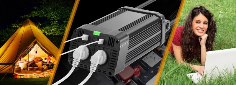 Technaxx Convertidor (Inversor) Kg Te16 De 1.200w De Potencia Continua (2x Vac 230v / 2x Usb)