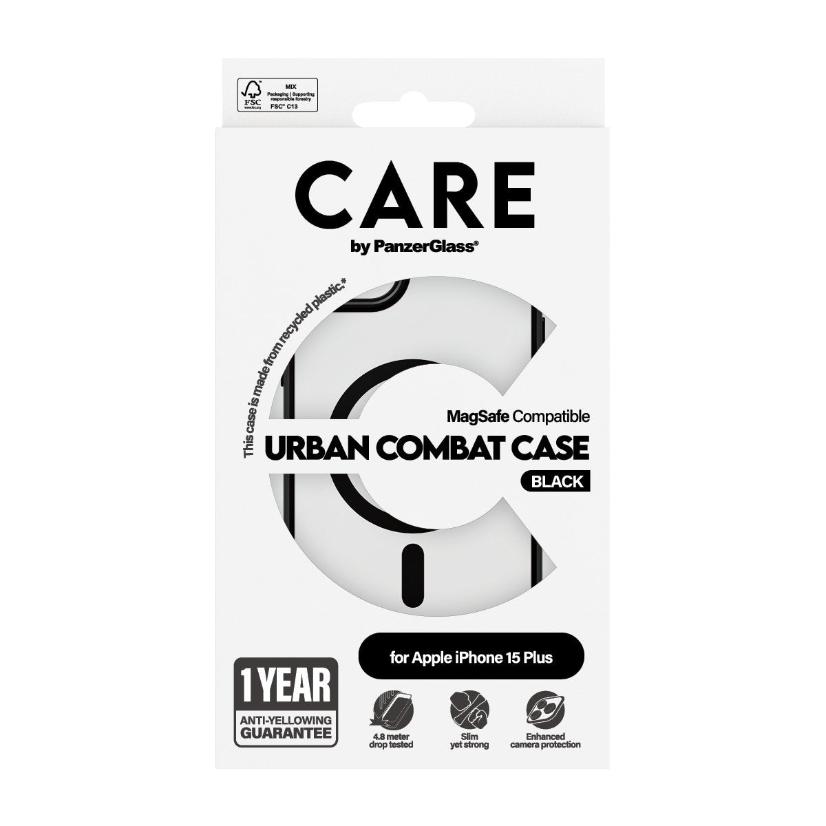 EAN 5715685005626 - PanzerGlass CARE™ by ® Urban Combat Case Transparent w. Black MagSafe iPhone 15 Plus funda para teléfono  imagen 3