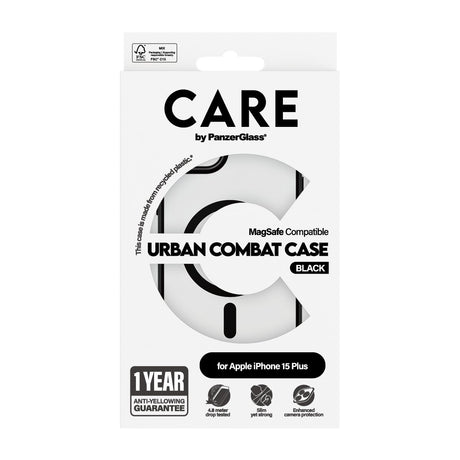 EAN 5715685005626 - PanzerGlass CARE™ by ® Urban Combat Case Transparent w. Black MagSafe iPhone 15 Plus funda para teléfono  imagen 3