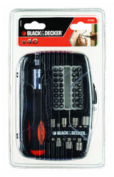 Juego De 40 Piezas Para Atornillar Con Atornillador De Carraca A7062-Xj Black+Decker