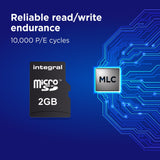 Micro Sd Card 2gb W/Adapter To Sd Card