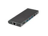 Usb Tipo C Estación De Acoplamiento Hdmi 4k60 4x Us3.2gen1 1x C + 3x A 1x Pd 1x Sd Tf 1x Rj45 1x 3.5mm