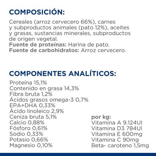 Alimento Seco Para Perros Hill'S Pd D/D Sensibilidades Alimentarias, Pato Y Arroz  4kg