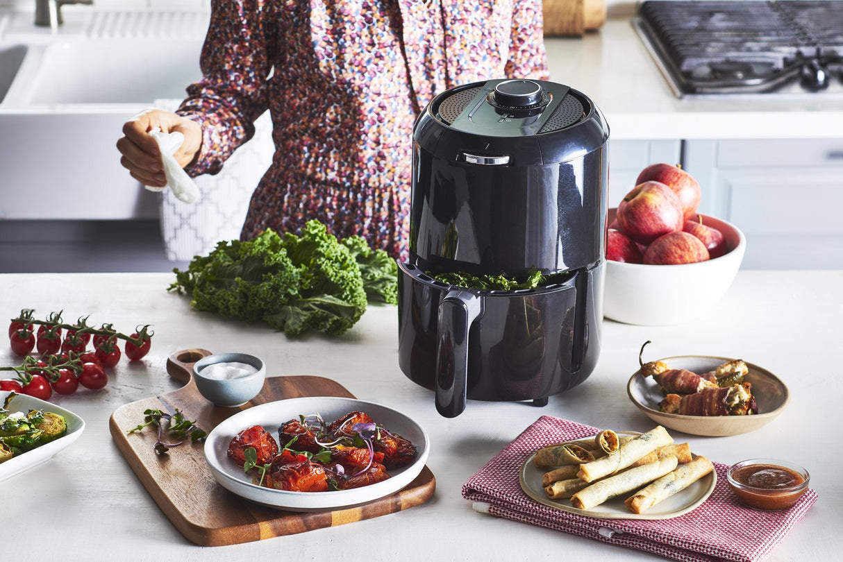 Freidora De Aire  Tefal Ey1018 Caliente Frío, Negro