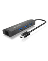 Icy Box Usb3.0 Hub 3 Puertos Icy Box Ib-Hub1406-C, Usb3.0 + Gigab.