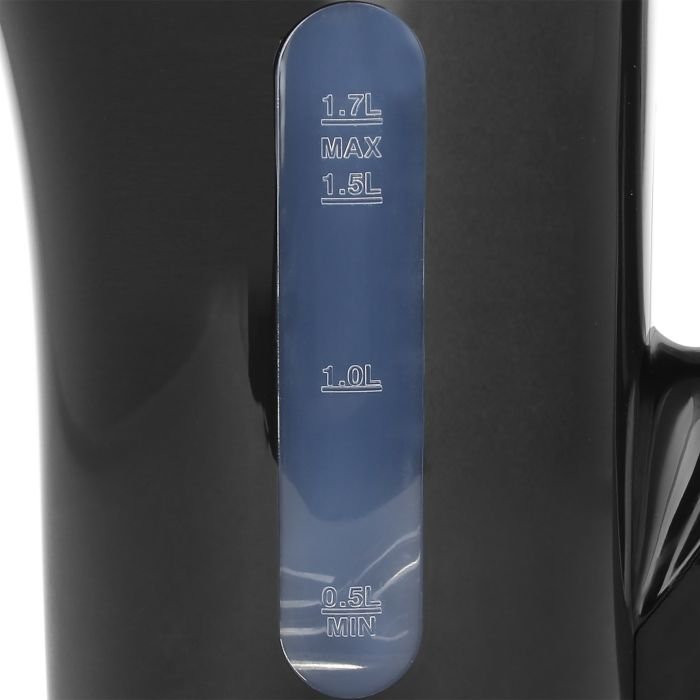 Emerio Hervidor, 1,7 L, Inalámbrico Negro