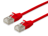 Equip Cable De Red Cat6a S/Ftp 2xrj45 2.00m Rojo Slim Lszh
