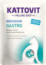 Comida Húmeda Para Gatos Kattovit Feline Diet Gastro Duck With Rice  85g