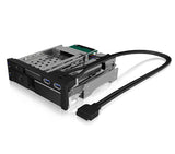 Icy Box Ib-174ssk-U 13,3 Cm (5.25") 1x 2,5"+1x 3,5"  2xsata, Für 5,25"