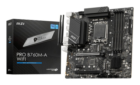 EAN 4711377059572 - MSI PRO B760M-A WIFI placa base Intel B760 LGA 1700 micro ATX imagen 1
