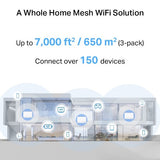 Punto De Acceso Interior Mesh Wifi 7 Mercusys Halo H27be(3-Pack) 2880 Mbps 5ghz Xrj45 1gbps