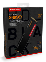 EAN 0718037903118 - SanDisk Black WD_BLACK SN850X NVMe 8 TB M.2 PCI Express 4.0 imagen 6