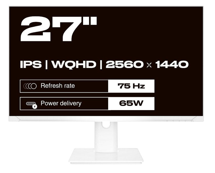 EAN 4589511175873 - JAPANNEXT JN-IPS270WQHD75F-C65W-HSP-W pantalla para PC 68,6 cm (27") 2560 x 1440 Pixeles Quad HD LED Blan imagen 2