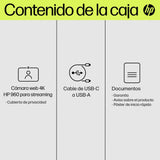 EAN 0196548527304 - HP 960 4K Streaming Webcam cámara web 8 MP 3840 x 2160 Pixeles USB Plata imagen 21
