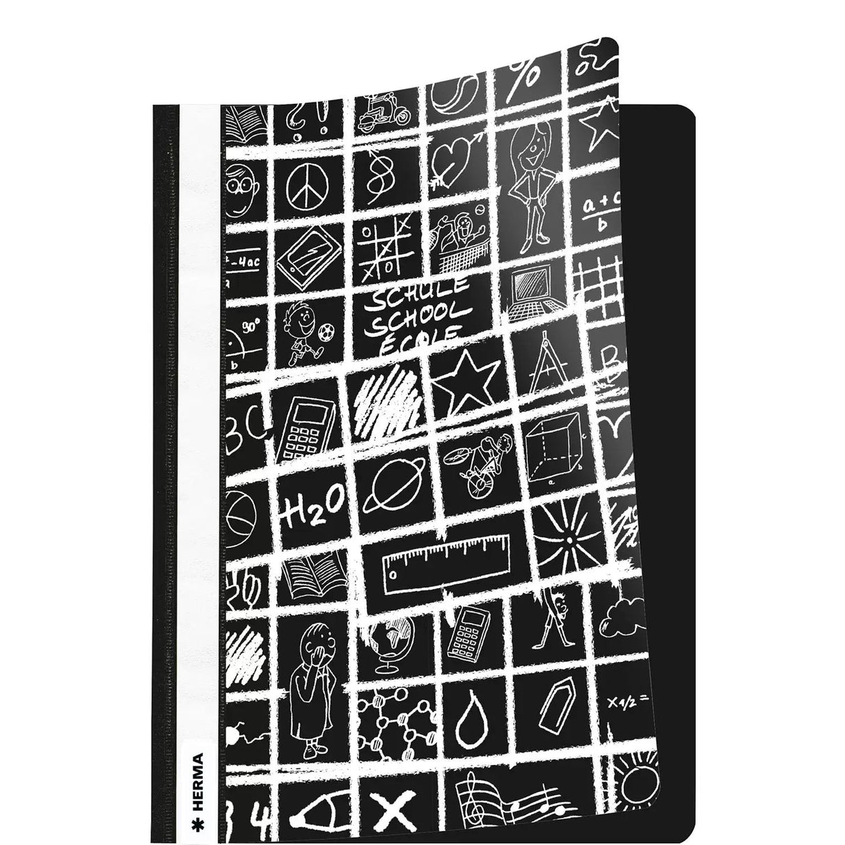 Carpeta Herma A4 Schoolydoo Negra 10uds.