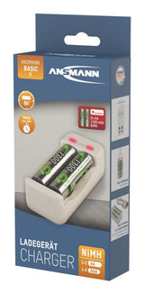 Ansmann Cargador Basic Ii Nimh Nicd + 2x Aa 1300mah