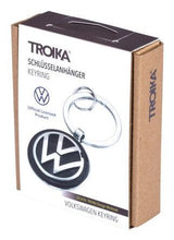 Llavero De Anilla Troika Vw Volkswagen Keyring  Negro, Plata