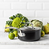 Greenpan Barcelona Pro Stielkasserolle 20cm Schwarz
