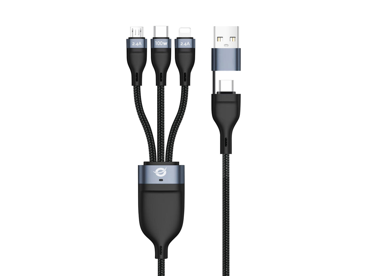 Cable Usb 3in1 2m Conceptronic Pd 3.0 100w 20v 5a  480mbps E-Mark