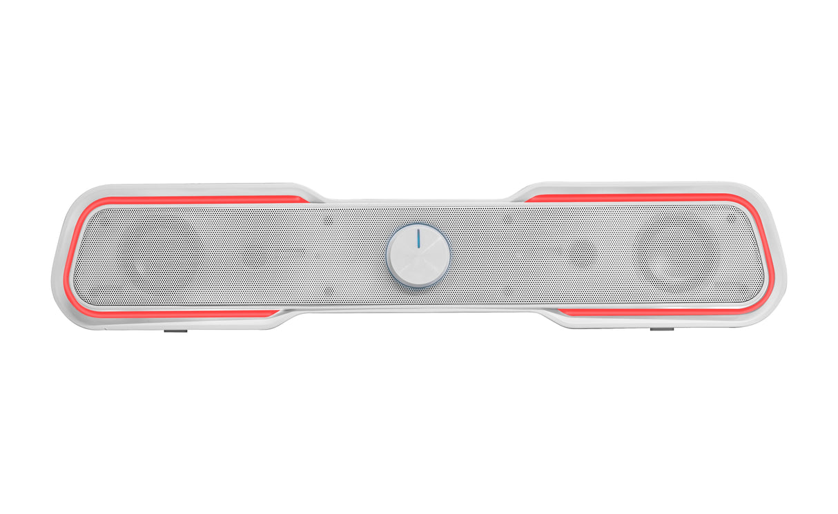 Barra De Sonido Con Bluetooth Mars Gaming Msbx 10w 2.0 Blanca