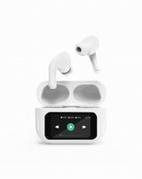 Auriculares Bluetooth Tws Blancos, Display Lcd Y Cancelación De Ruido