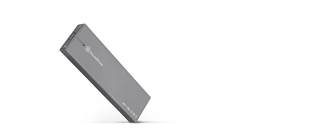 Silverstone Ms11 M.2 Caja Externa Para Unidad De Estado Sólido (Ssd) Carbón Vegetal