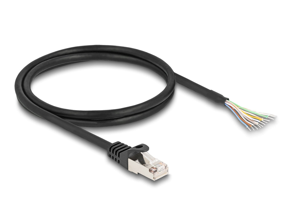 Delock 80205 Cable Rj50 Macho A Extremos Abiertos S/Ftp 1 M Negro