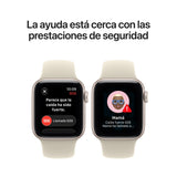 Apple Watch Se 3 (2026) Gps+Cel 40 Mm Caja De Aluminio Medianoche Correa Deportiva Azul Marino Talla M L Siri Ai