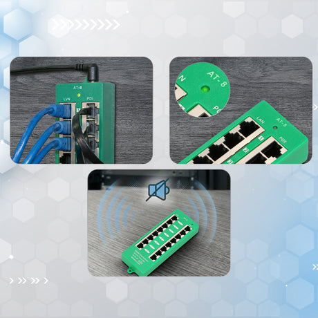 EAN 5903148912561 - Extralink ACTIVE POE INJECTOR 8 PORT GIGABIT 802.3AT/AF MODE A - 1 Gbps - 8-Port Gigabit Ethernet 48 V imagen 10