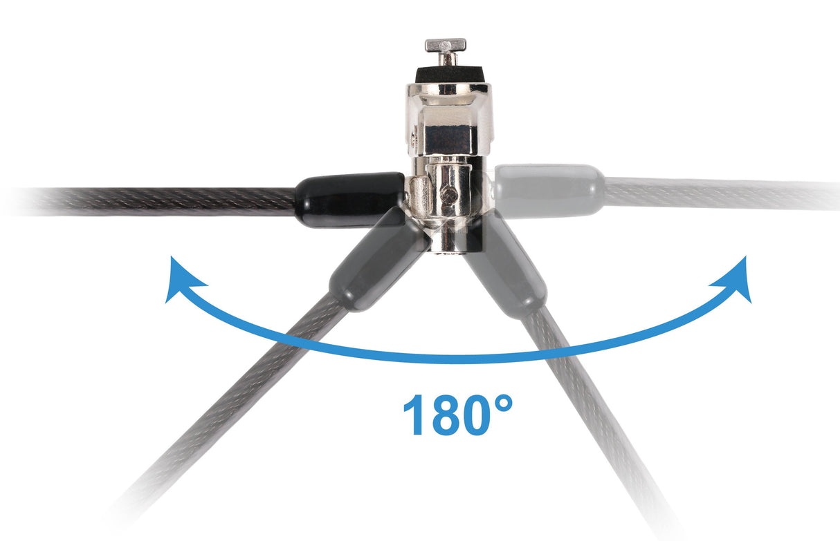 Cable De Seguridad Conceptronic Nano Custodio02bnm Con Llave Compatible Con Llave Maestra