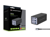 Conceptronic Cargador 4port 200w,4xusb-C,2xusb-A +3-In-1 Sw