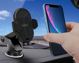 Techly 108781 Automatic Car Smartphone Holder With Wireless Induction Qi Charger 10w