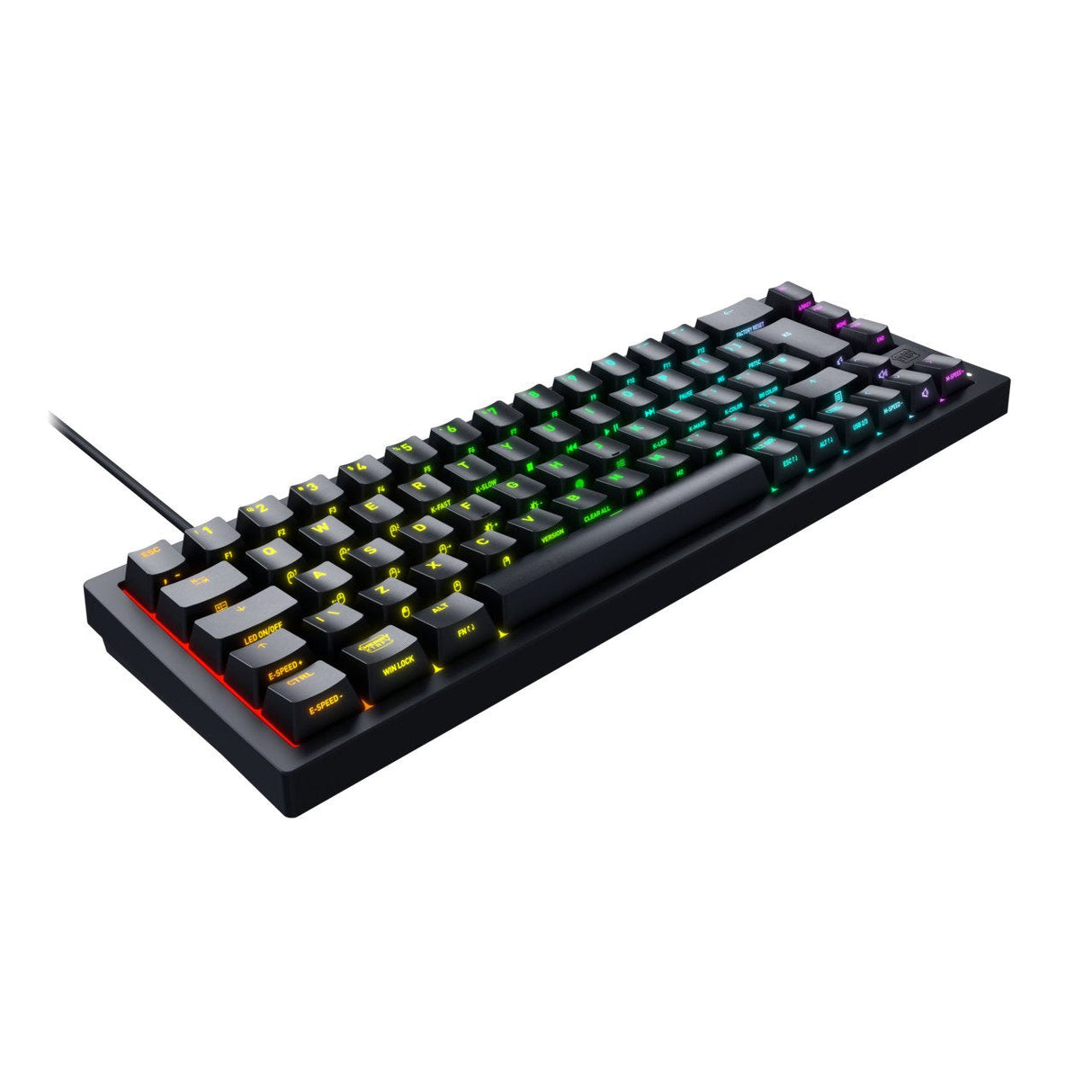 Cherry Keyboard Xtrfy K5v2 Rgb Compact Gaming Mx2a Red [De] Black +++ Kompaktes 65%-Format, Hot-Swap-Fähige Switches