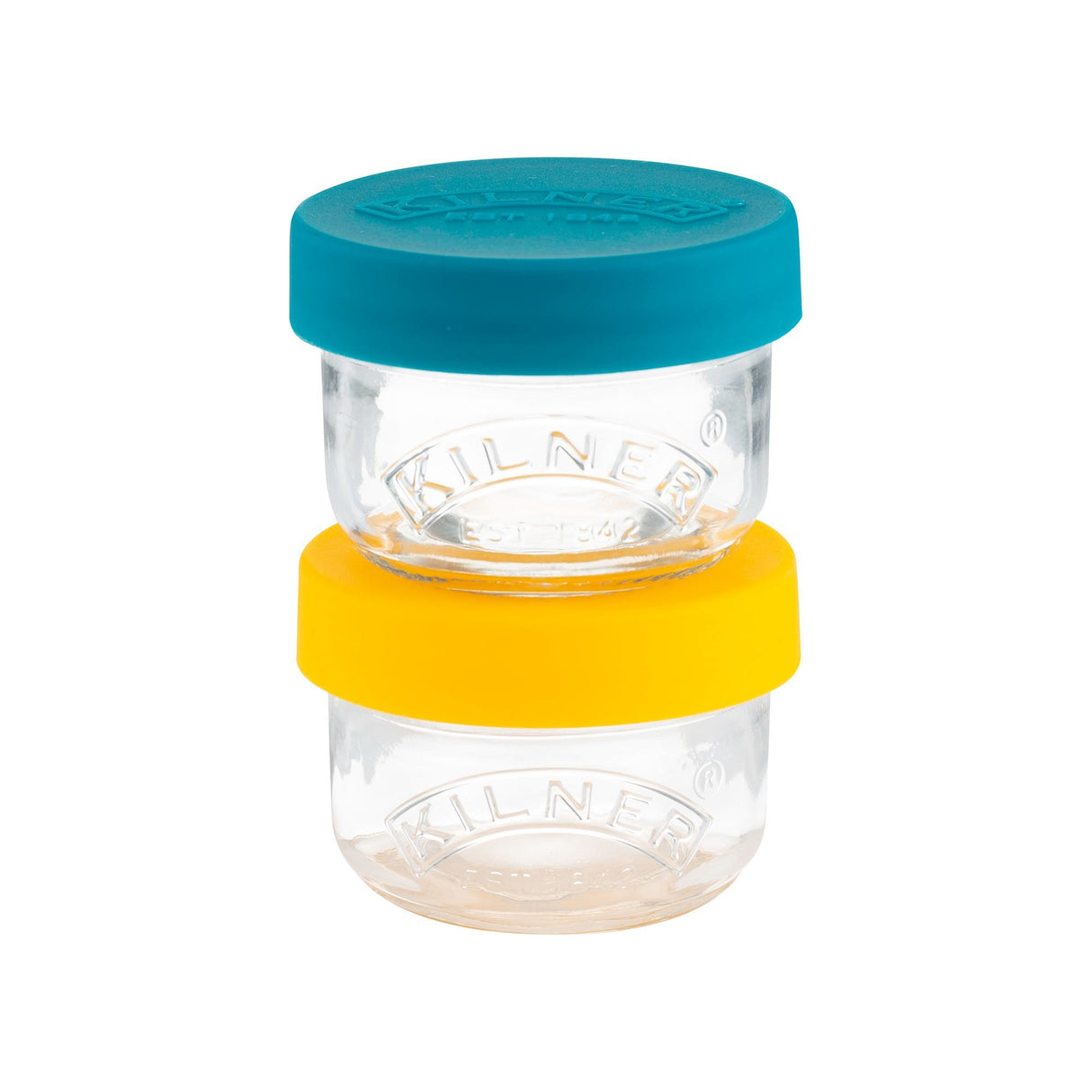 EAN 5010853270050 - Kilner 65025024 recipiente de almacenar comida Alrededor Establecer 0,125 L Azul, Transparente, Amarillo  imagen 2