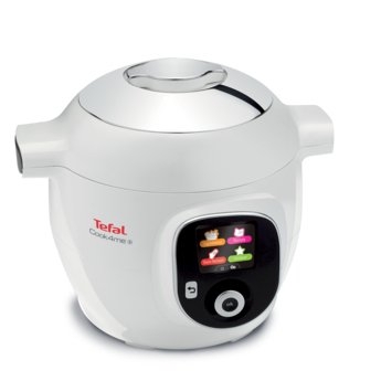 Tefal Cy851130 Olla Multi-Cocción 6 L Cromo, Blanco