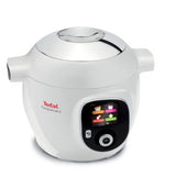 Tefal Cy851130 Olla Multi-Cocción 6 L Cromo, Blanco