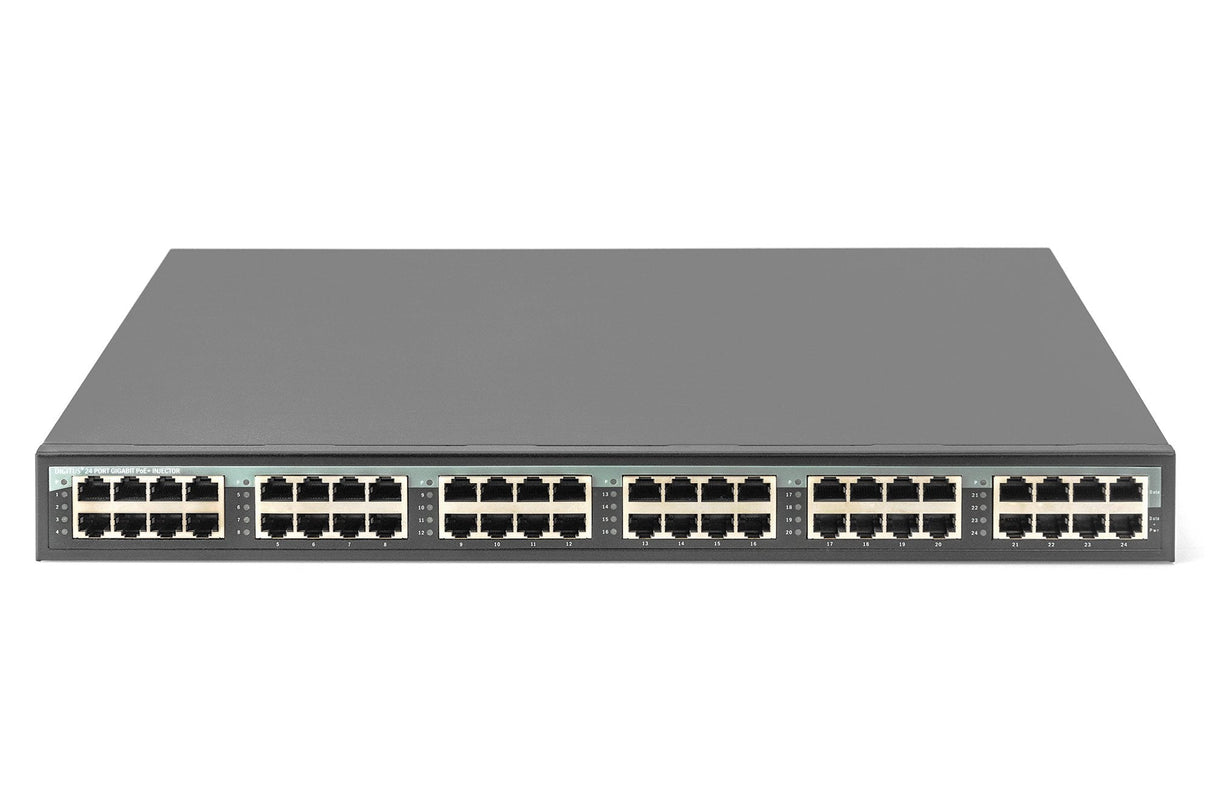 24 Port Gigabit Poe+ Injector  Accs 24ports Data In 24ports Data Out