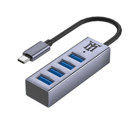 EAN 8435555100387 - Maillon Technologique Premium MTHUB4 hub de interfaz USB 3.2 Gen 2 (3.1 Gen 2) Type-C 5 Mbit/s Aluminio,  imagen 1