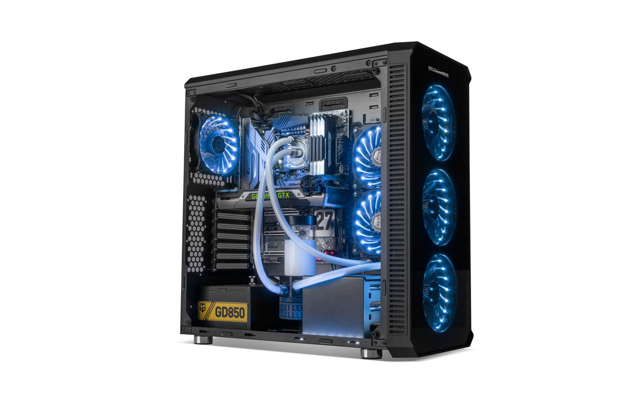 Caja Pc Nox Atx Hummer Tgx. Torre. Cristal Templado Usb 3.0 Con Ventiladores