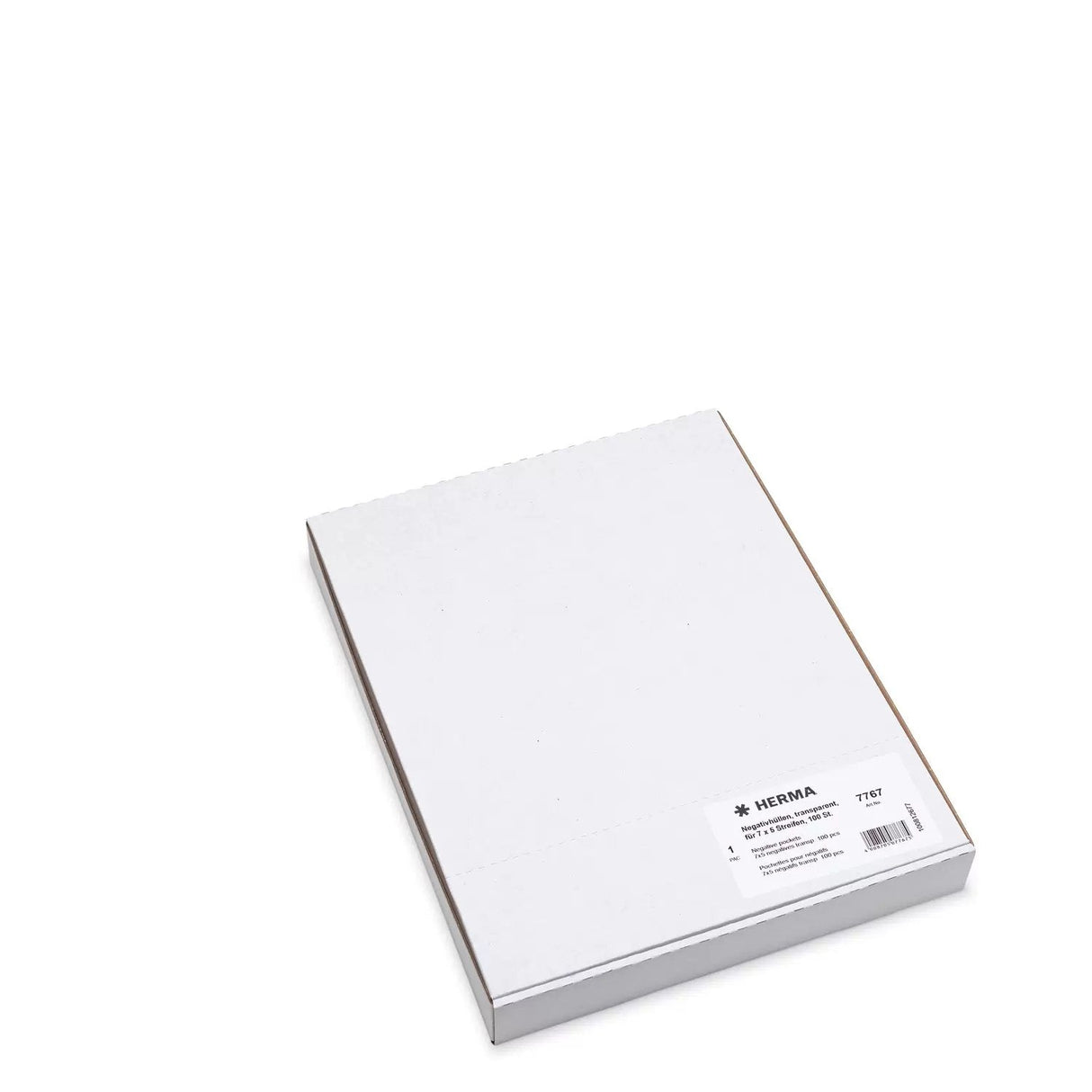 Herma Negative Pockets  Pp Clear 100 Sheets/5-Strips         7767 Hojas
