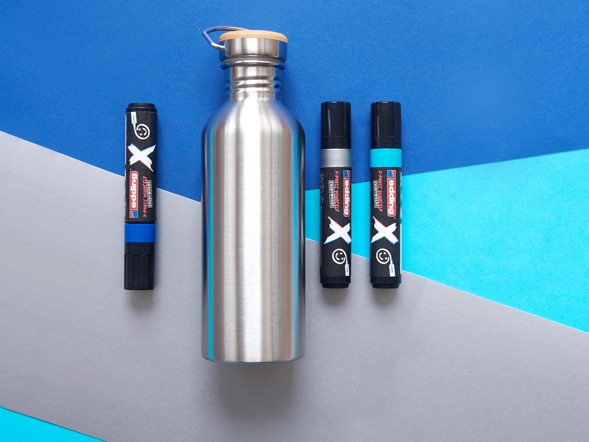 Edding X 6900 Oceano Pack De 3 Rotuladores Multisuperficie Permanentes De Tinta Opaca - Punta Biselada Con Trazo 2-10mm