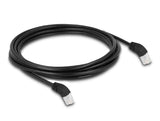 Delock 80272 Rj45 Cable De Red Cat.6a S/Ftp 45° Nach Oben Angular 5 M Negro