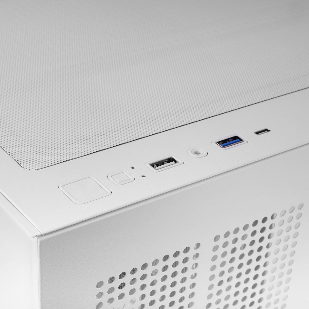 Caja Pc  Atx Mars Gaming Mcv5w Cristal Templado Panoramico Argb Gpu 416mm Blanco